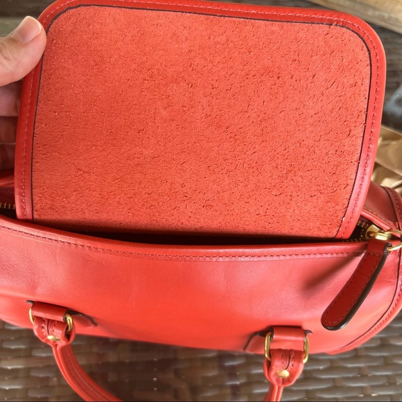 Coach Limited Edition Red Vermillion Madison Satchel #17995 - Picture 6 of 7